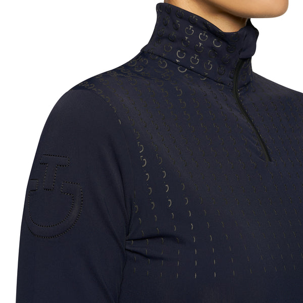 Cavalleria Toscana Jersey Fleece Half Zip Competition Polo