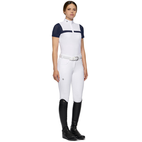 Cavalleria Toscana Short-sleeved shirt with perforated insert