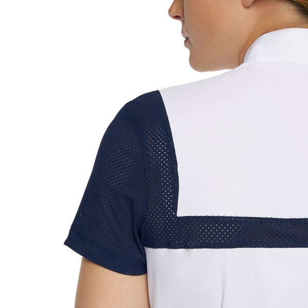 Cavalleria Toscana Short-sleeved shirt with perforated insert