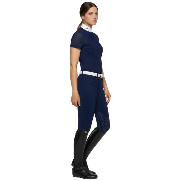 Cavalleria Toscana Short-sleeved shirt with perforated insert