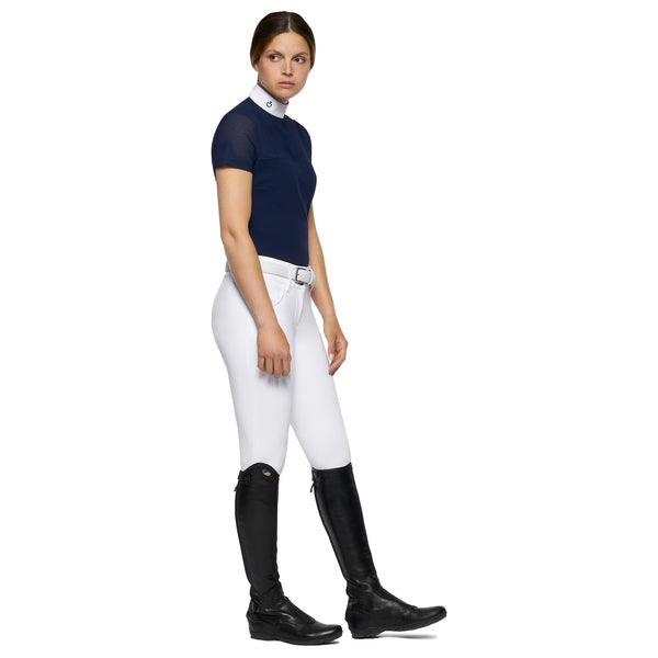 Cavalleria Toscana Short-sleeved shirt with perforated insert