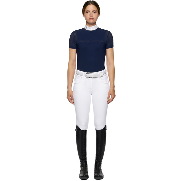 Cavalleria Toscana Short-sleeved shirt with perforated insert