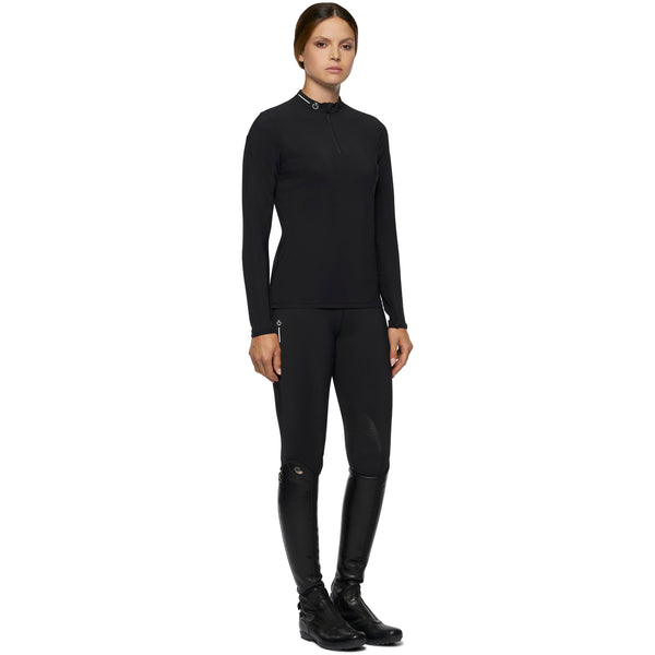 Cavalleria Toscana REVOLUTION technical long-sleeve training polo