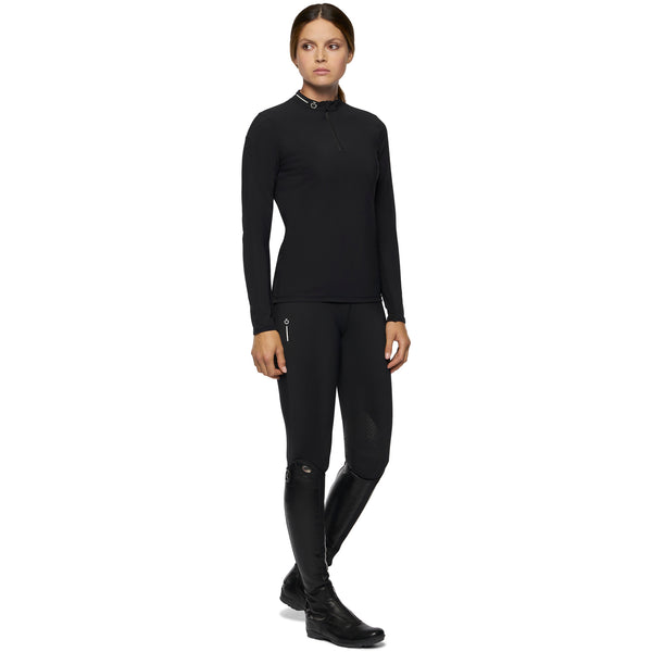 Cavalleria Toscana REVOLUTION technical long-sleeve training polo