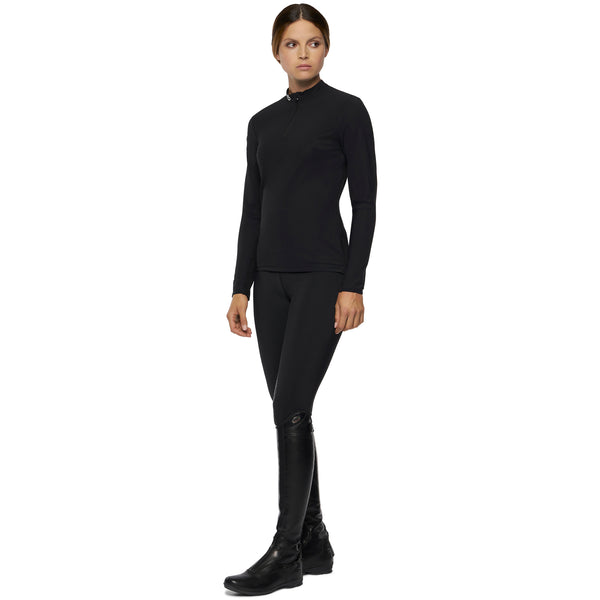 Cavalleria Toscana REVOLUTION technical long-sleeve training polo