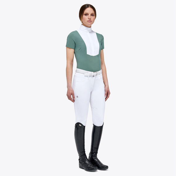 Cavalleria Toscana women's Green Hunter Short Sleeve Shirt