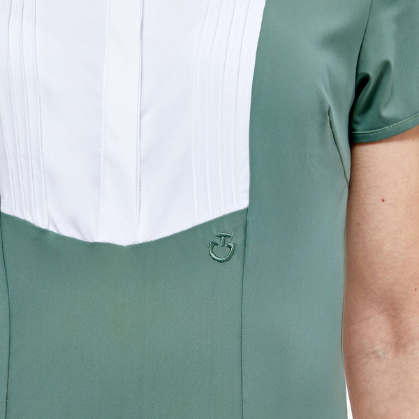 Cavalleria Toscana women's Green Hunter Short Sleeve Shirt