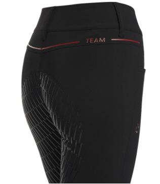 WOMEN'S CT TEAM RED STRIPE FULL GRIP BREECHES