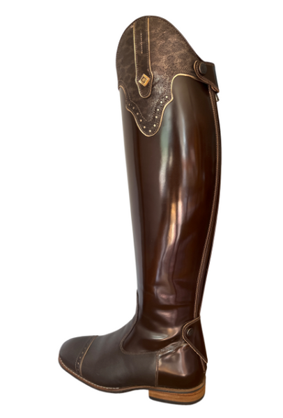 DeNiro Riding Boot S3601 in Brushed Brown with top America