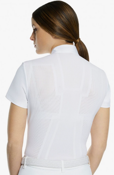 Cavalleria Toscana R-Evo perforated epaulet short sleeve competition shirt