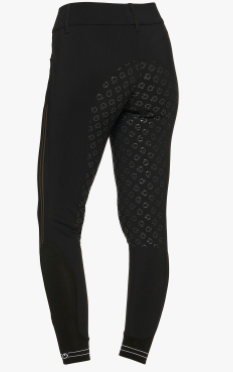 Cavalleria Toscana Women's full seat contrast stripe four-way stretch performance breeches