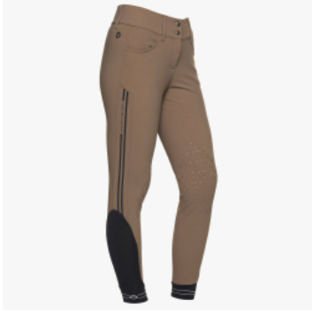 Cavalleria Toscana women's knee patch breeches in four-way stretch.