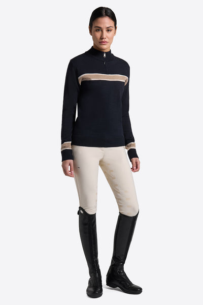 CT Riders Gene Wool Blend Half Zip women's Sweater