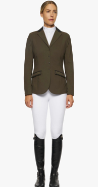 Cavalleria Toscana women's 4 button zip show jacket.
